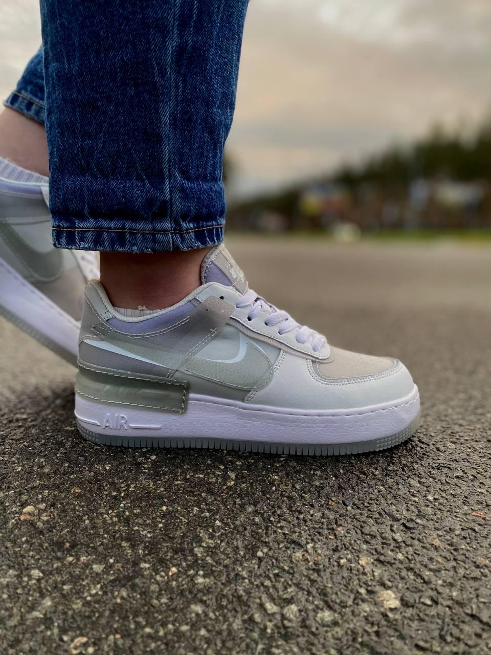 Nike Air Force 1 SHADOW White Grey