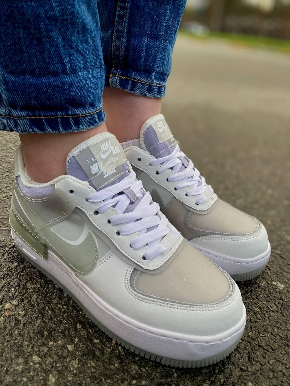 Nike Air Force 1 SHADOW White Grey