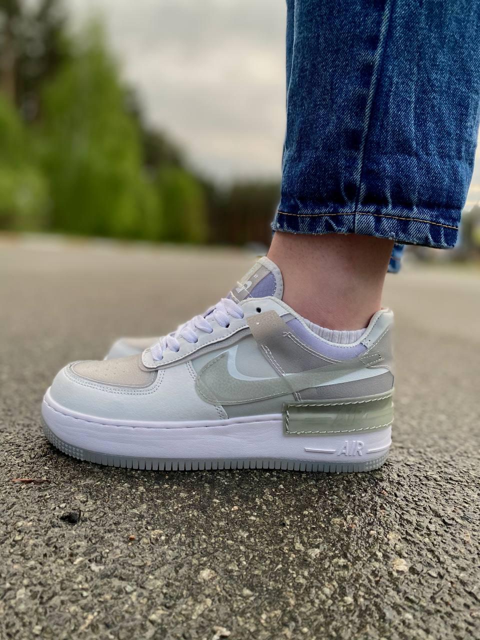 Nike Air Force 1 SHADOW White Grey