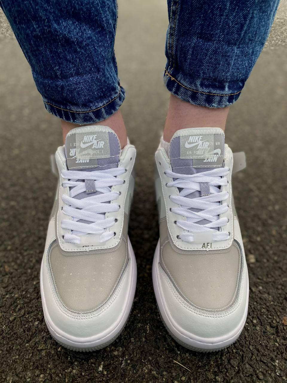 Nike Air Force 1 SHADOW White Grey