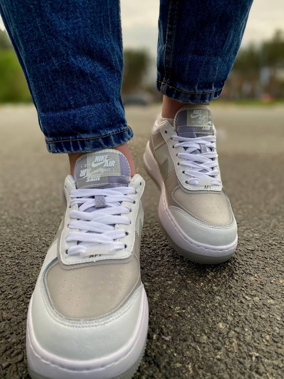 Nike Air Force 1 SHADOW White Grey