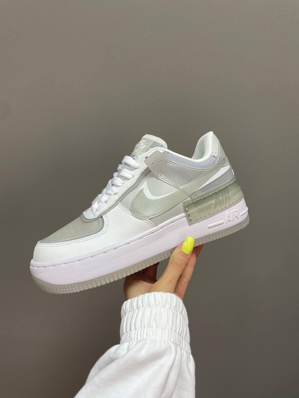 Nike Air Force 1 SHADOW White Grey