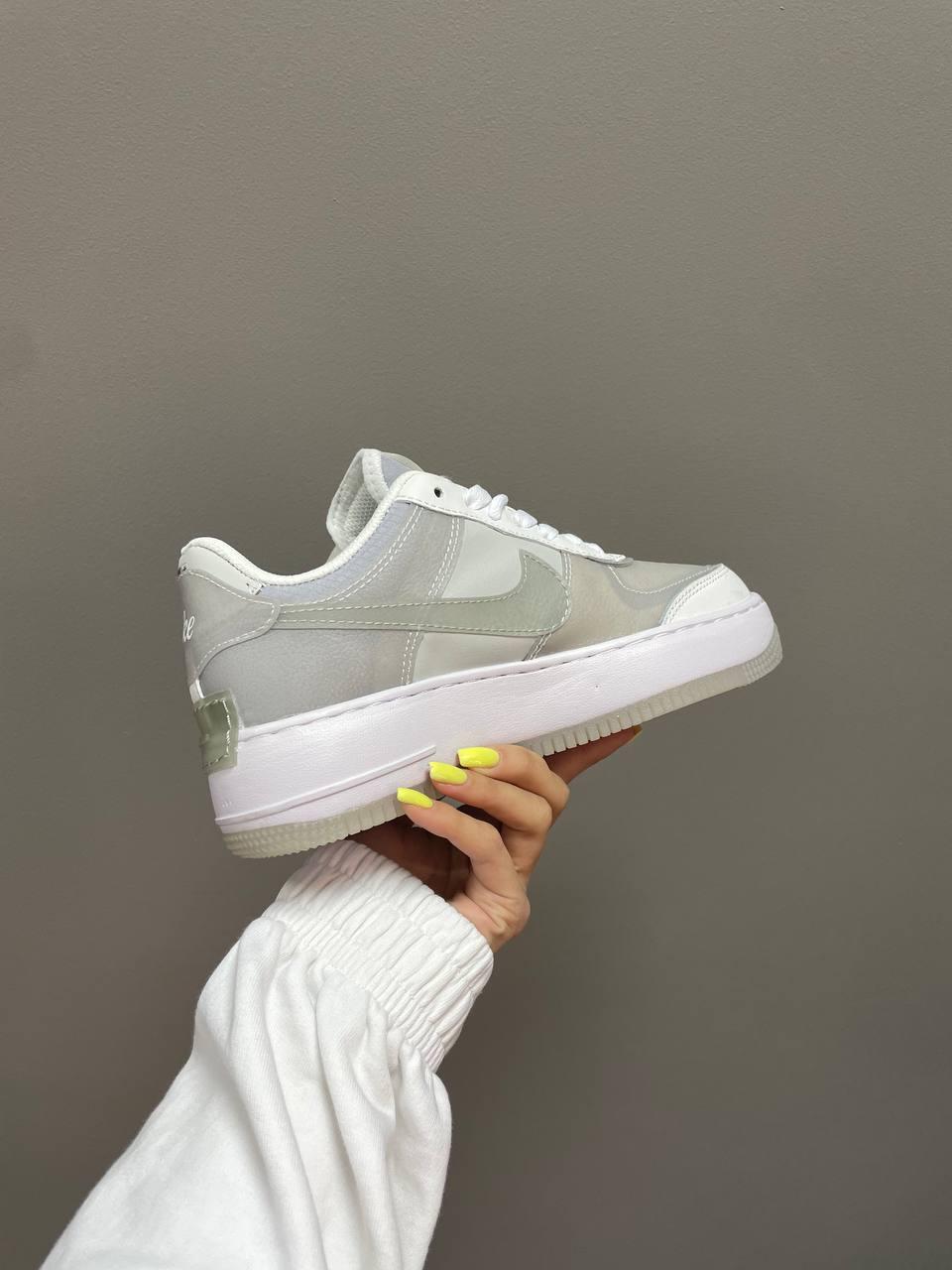 Nike Air Force 1 SHADOW White Grey