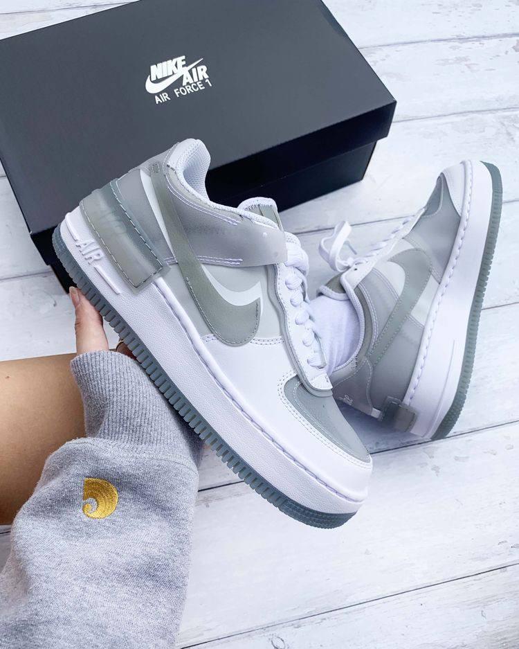 Nike Air Force 1 SHADOW White Grey