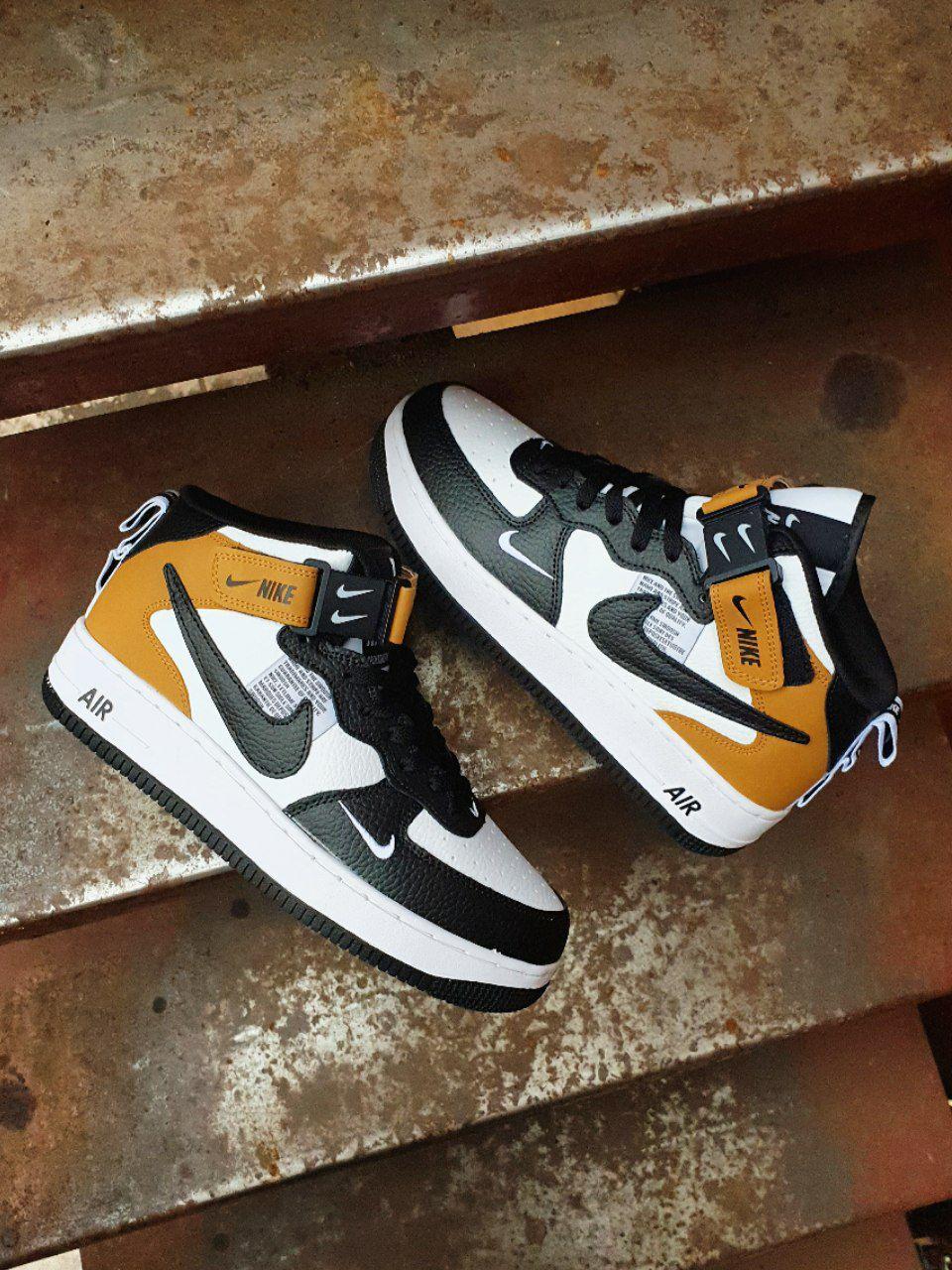 Nike Air force1 Mid lv8 utility Black Beige