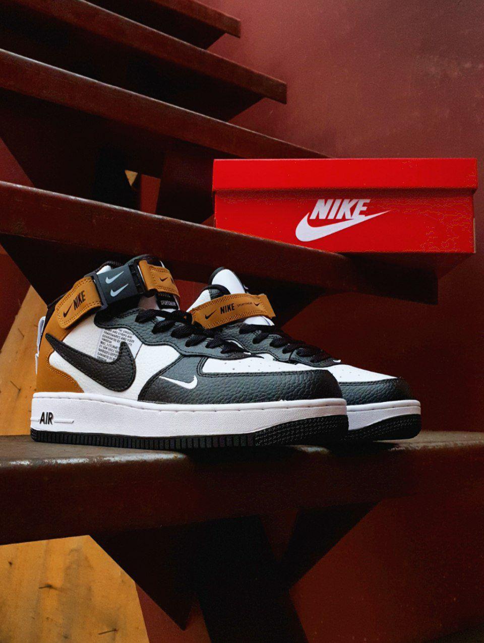 Nike Air force1 Mid lv8 utility Black Beige
