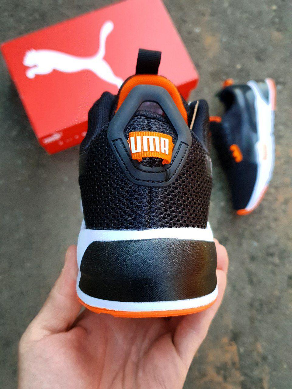 Puma Black White Orange