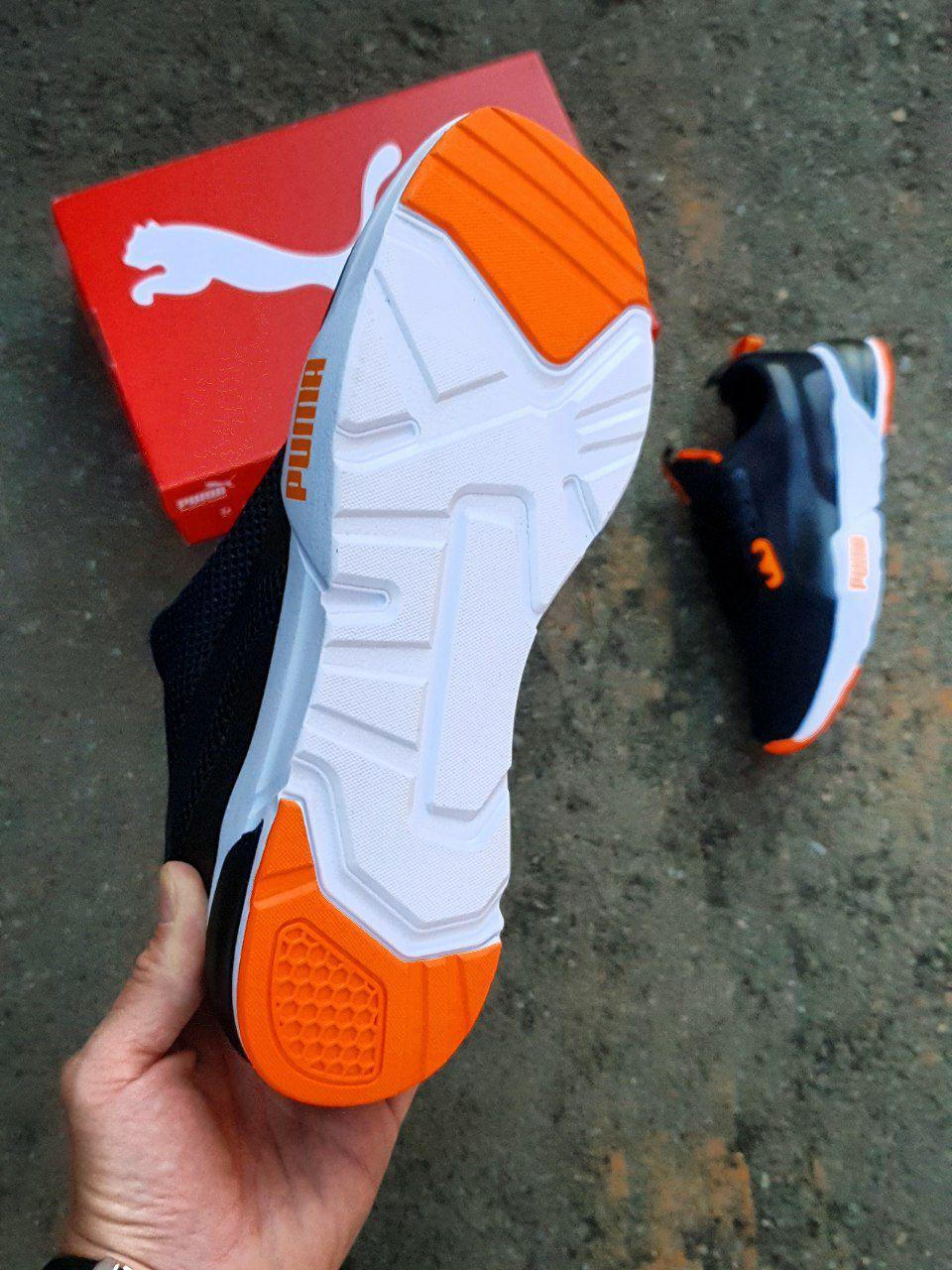 Puma Black White Orange