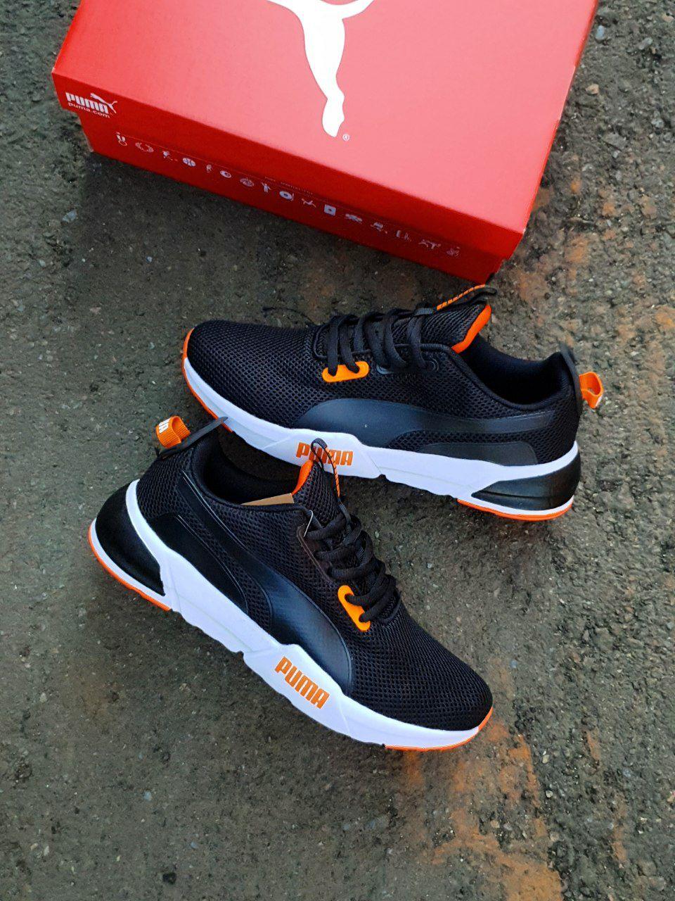 Puma Black White Orange