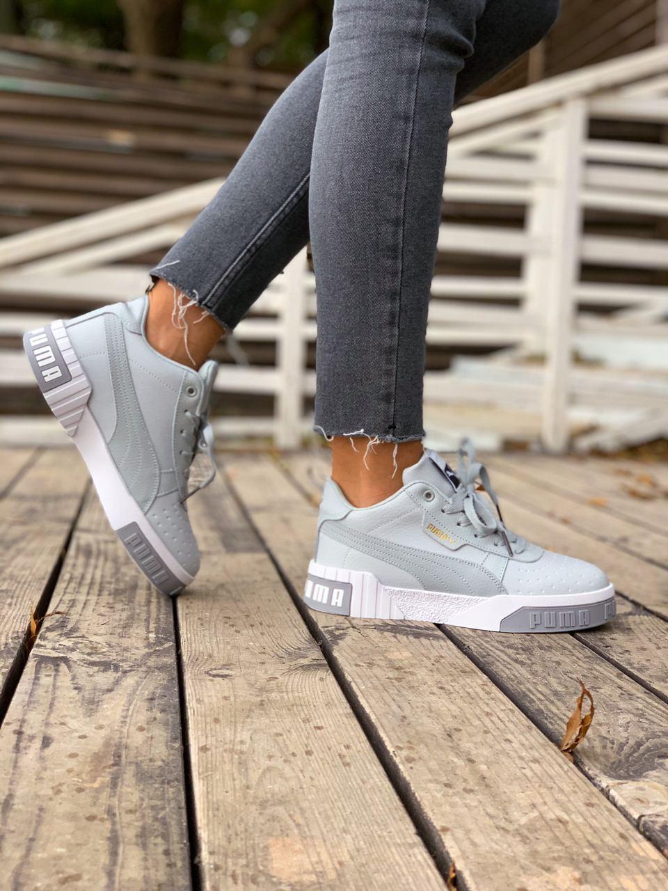 Puma Cali Grey White FUR