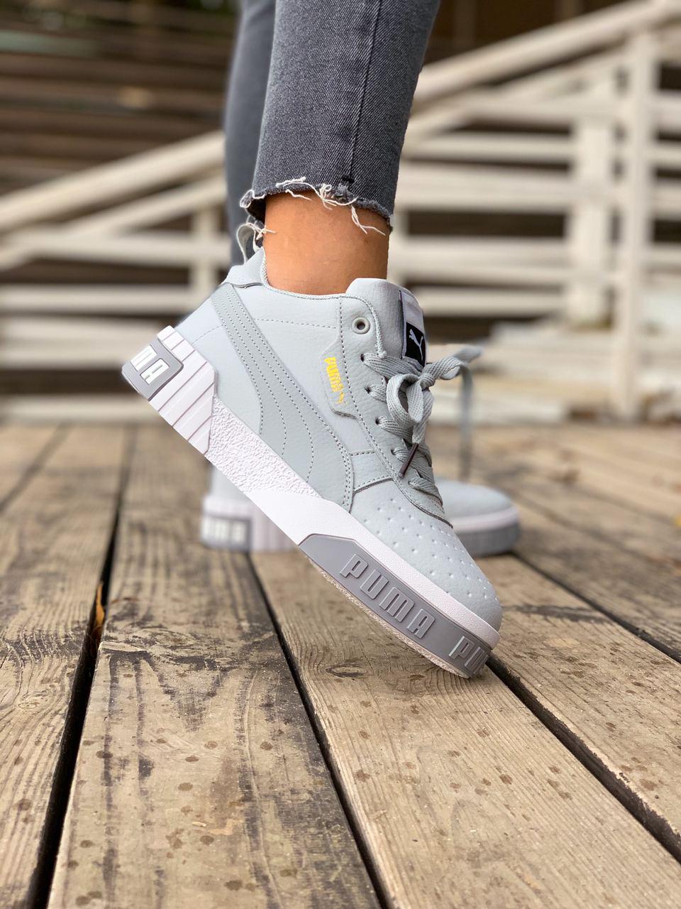 Puma Cali Grey White FUR