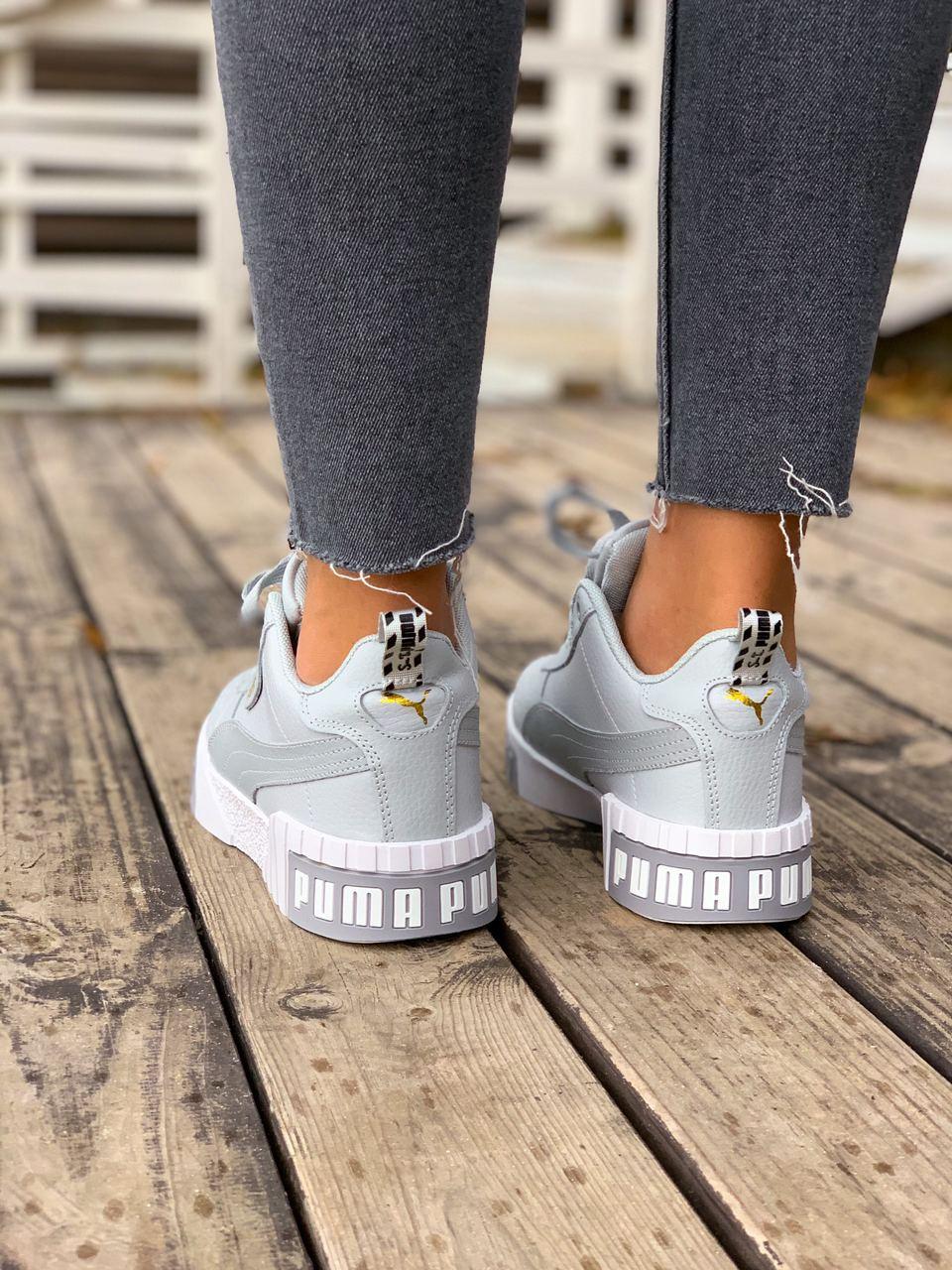 Puma Cali Grey White FUR