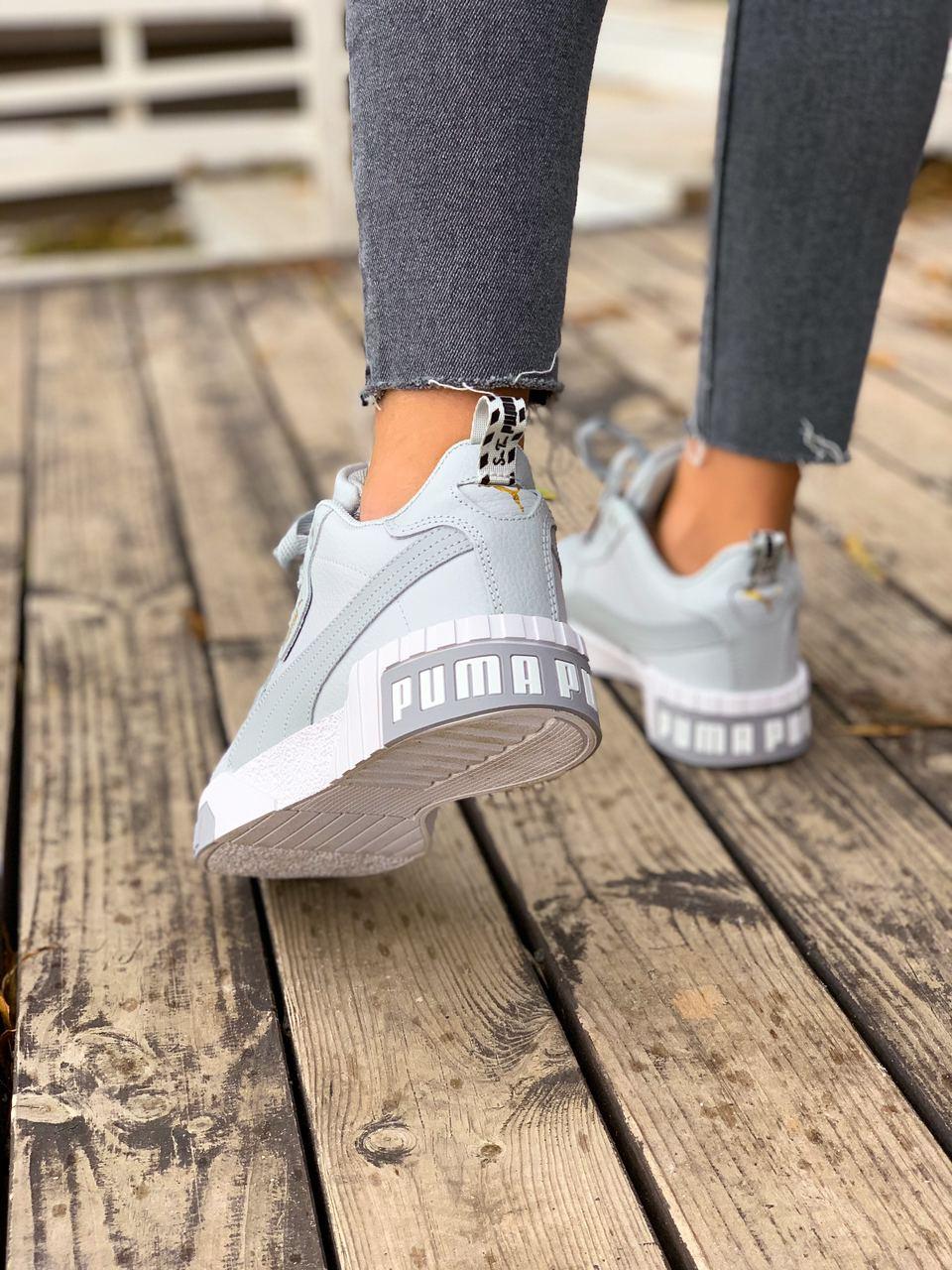 Puma Cali Grey White FUR