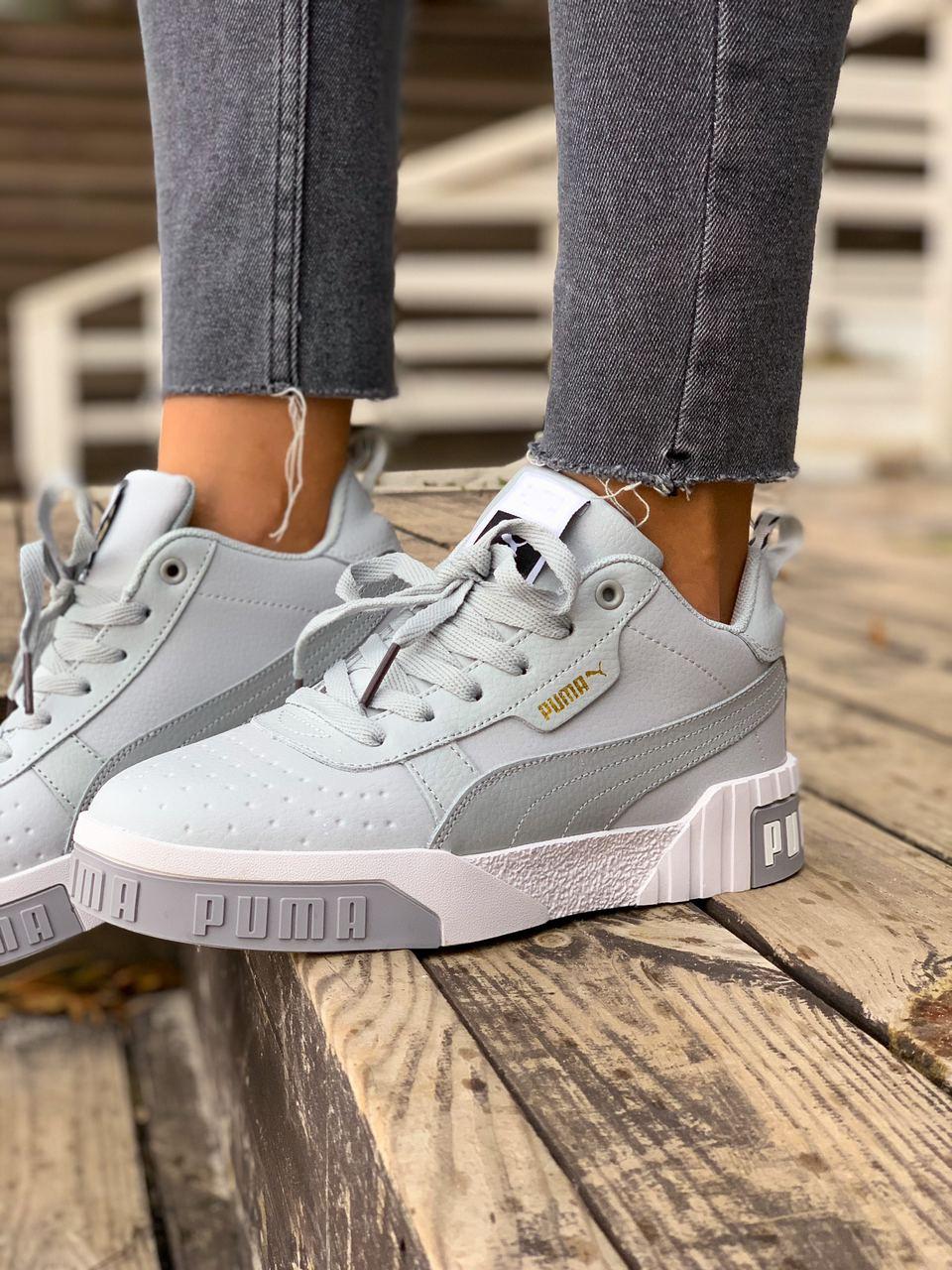 Puma Cali Grey White FUR