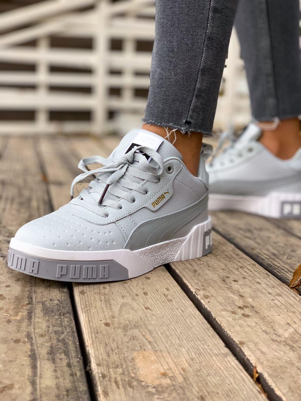 Puma Cali Grey White FUR