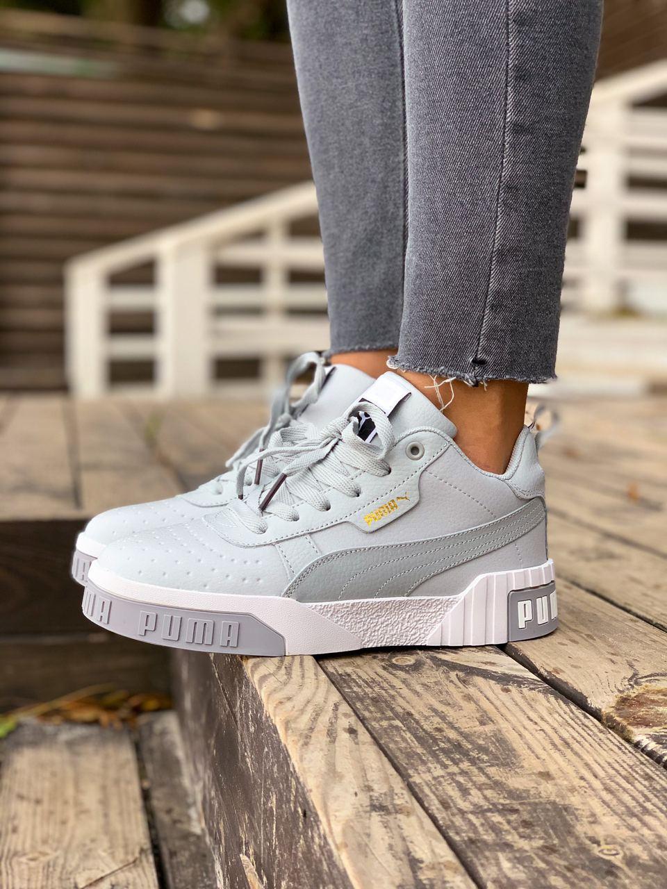 Puma Cali Grey White FUR