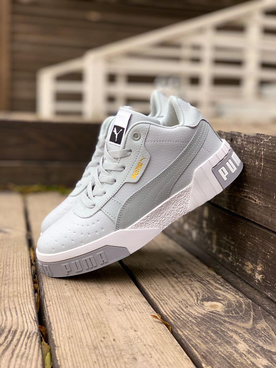 Puma Cali Grey White FUR
