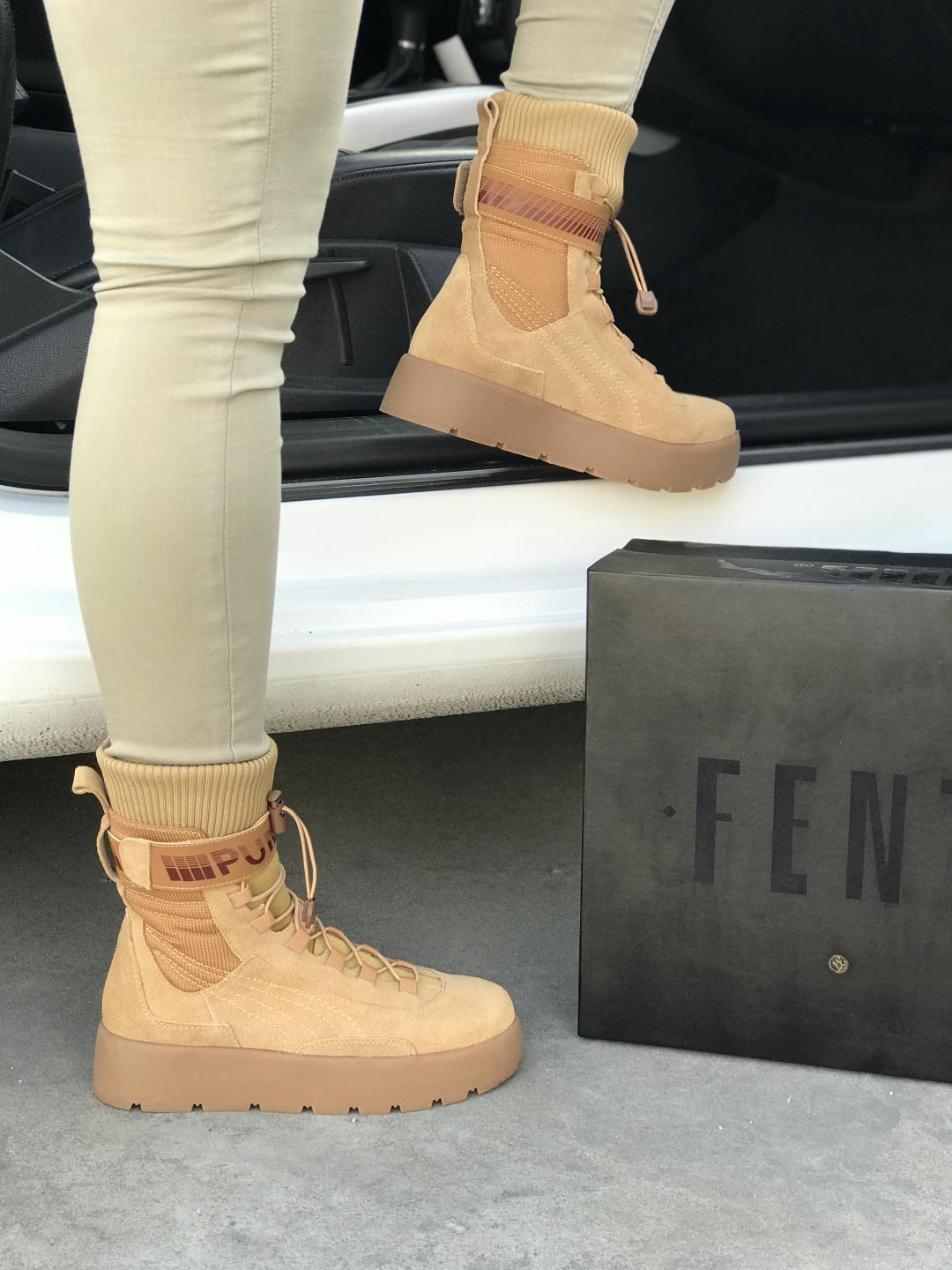 Puma x Fenty Scuba Boot Brown