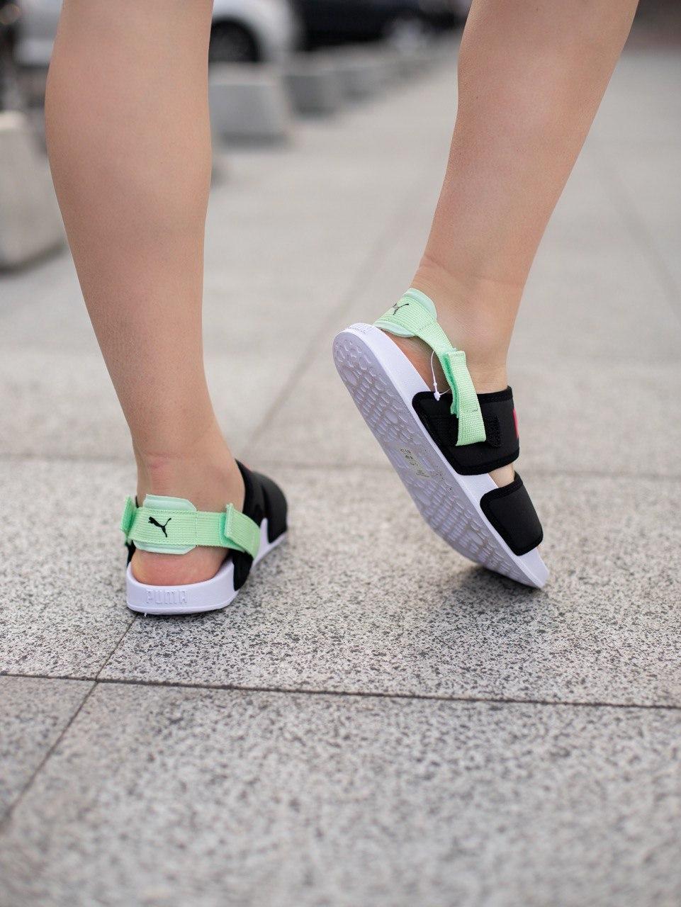 Puma Black White Green
