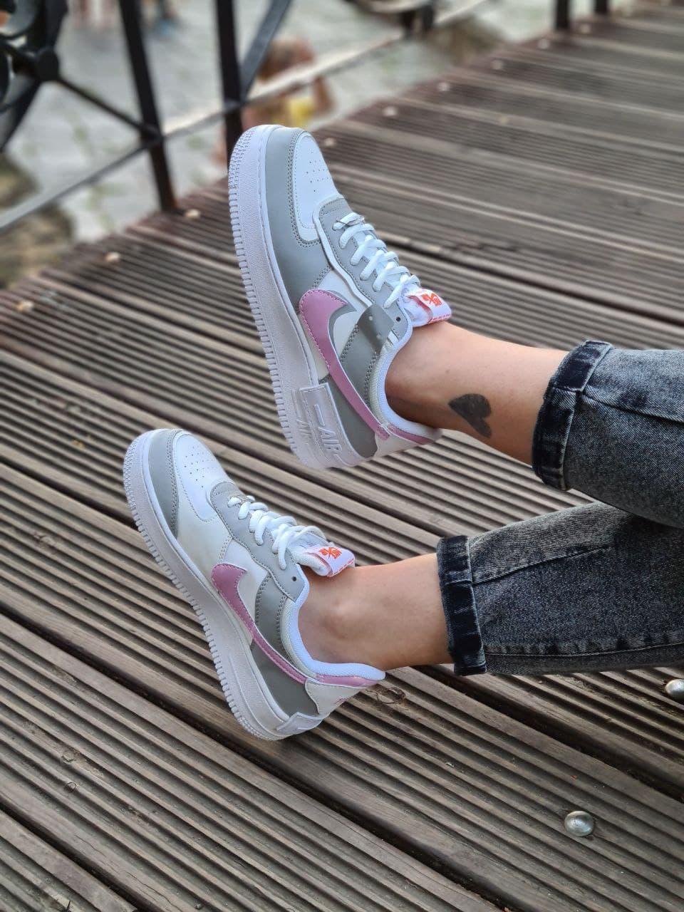 Nike Air Force 1 SHADOW Grey Pink