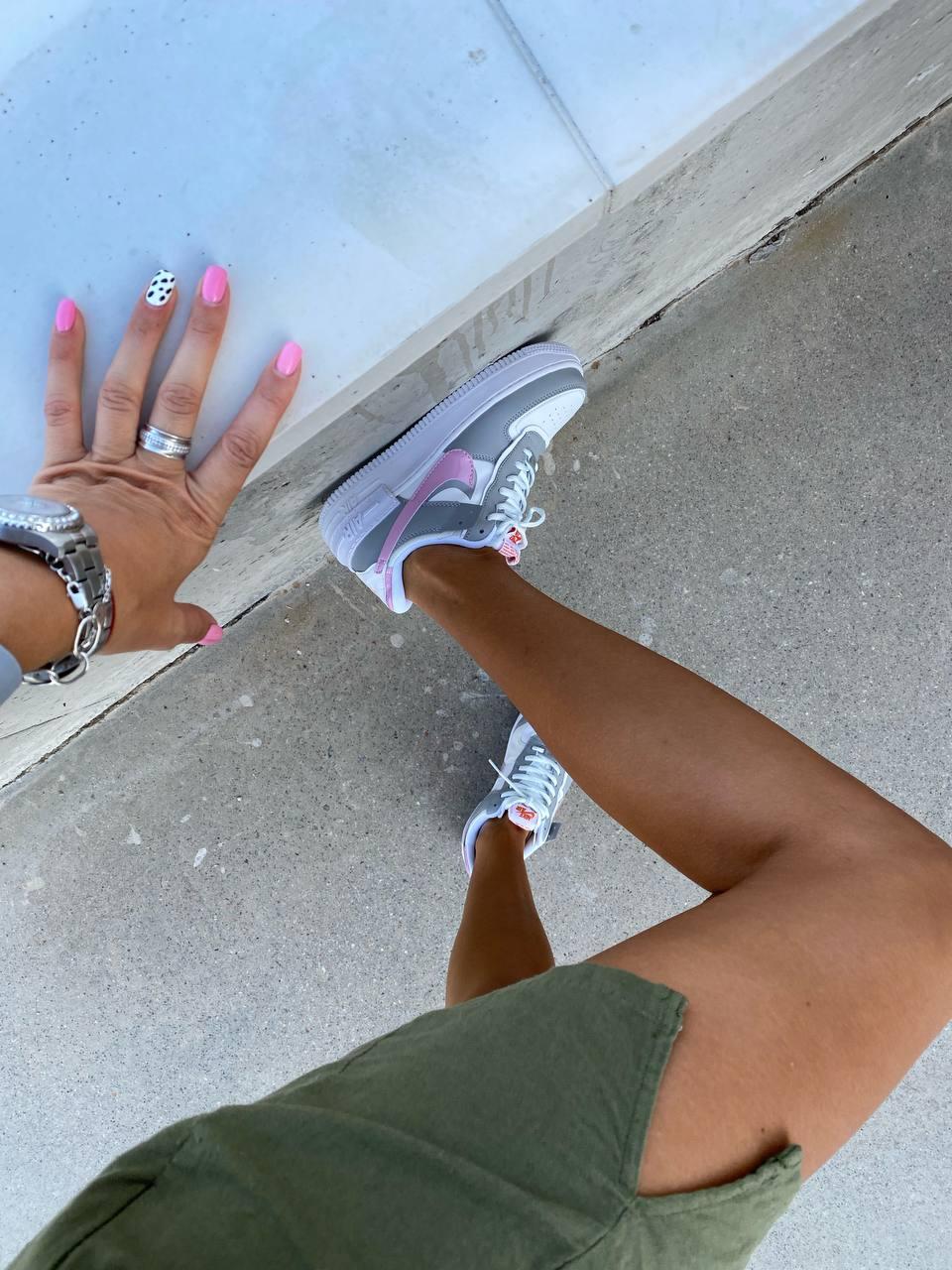 Nike Air Force 1 SHADOW Grey Pink