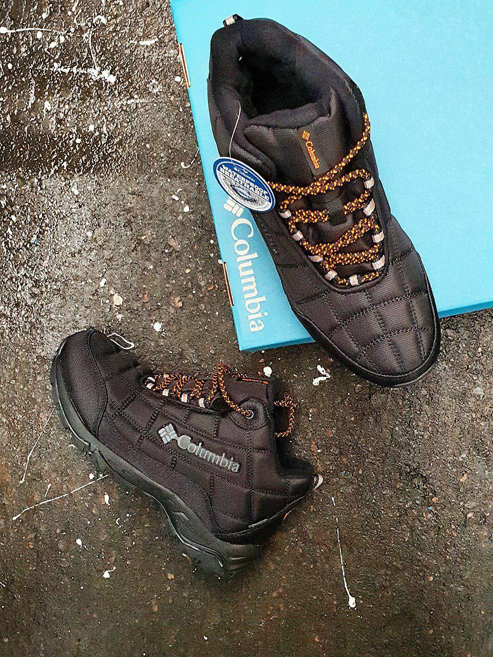 Columbia Waterproof Winter Boots Black Orange