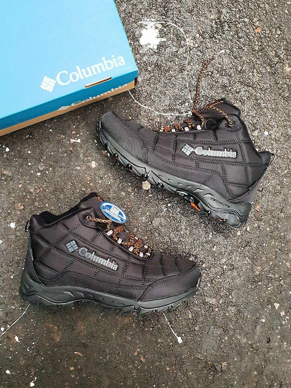 Columbia Waterproof Winter Boots Black Orange