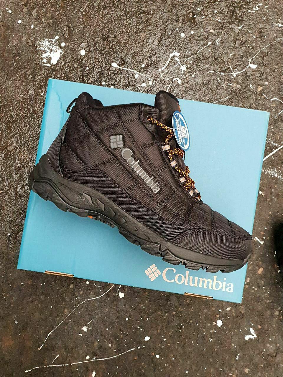 Columbia Waterproof Winter Boots Black Orange