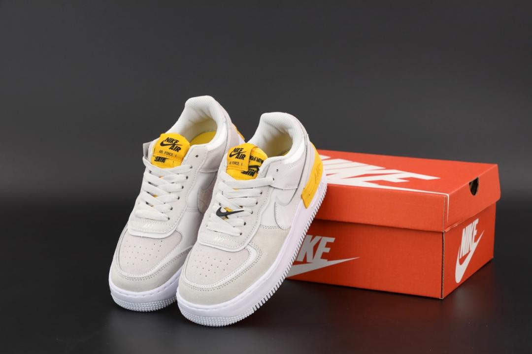 Nike Air Force 1 SHADOW Grey Orange