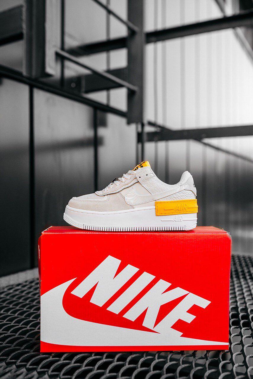 Nike Air Force 1 SHADOW Grey Orange