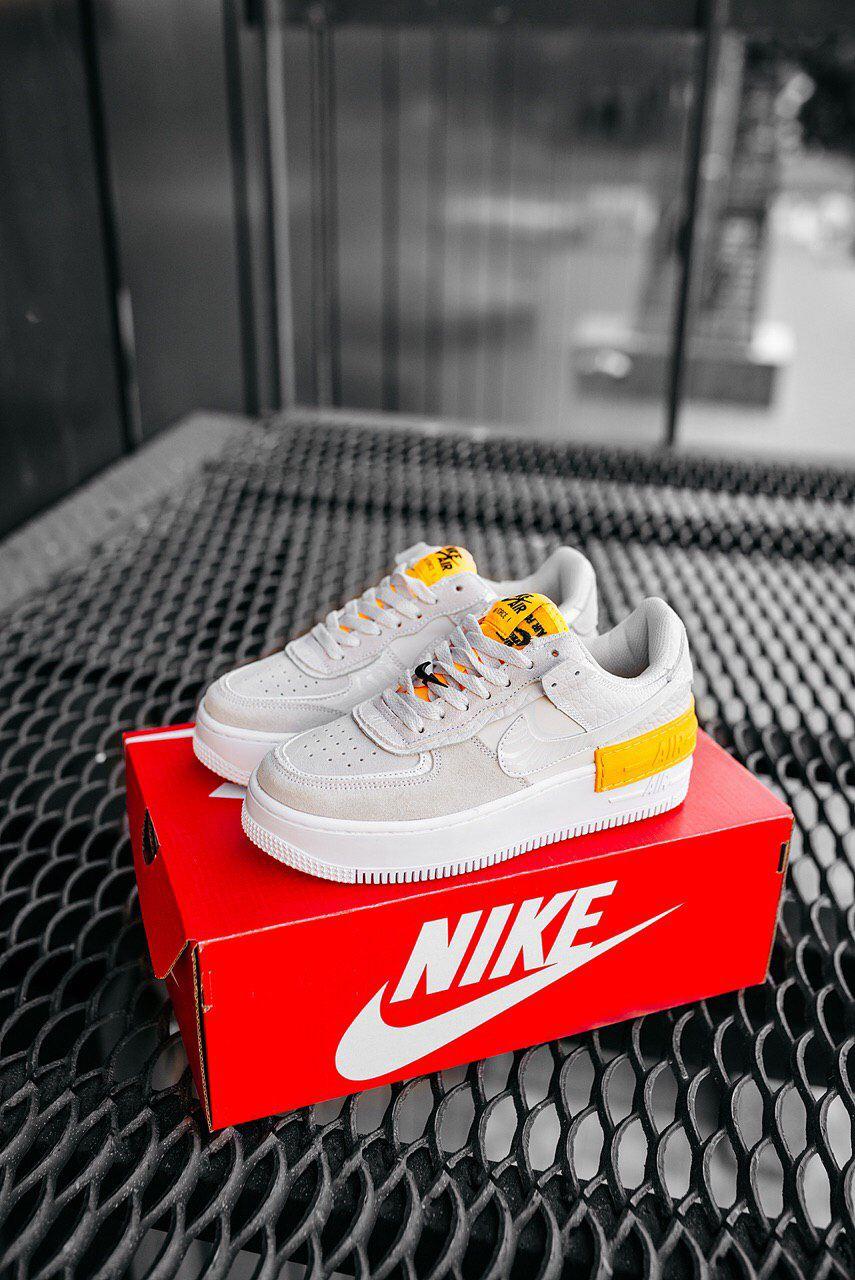 Nike Air Force 1 SHADOW Grey Orange