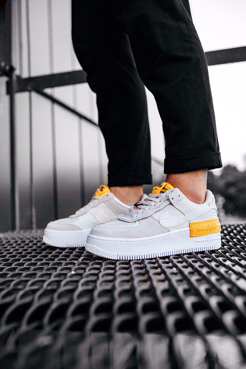 Nike Air Force 1 SHADOW Grey Orange
