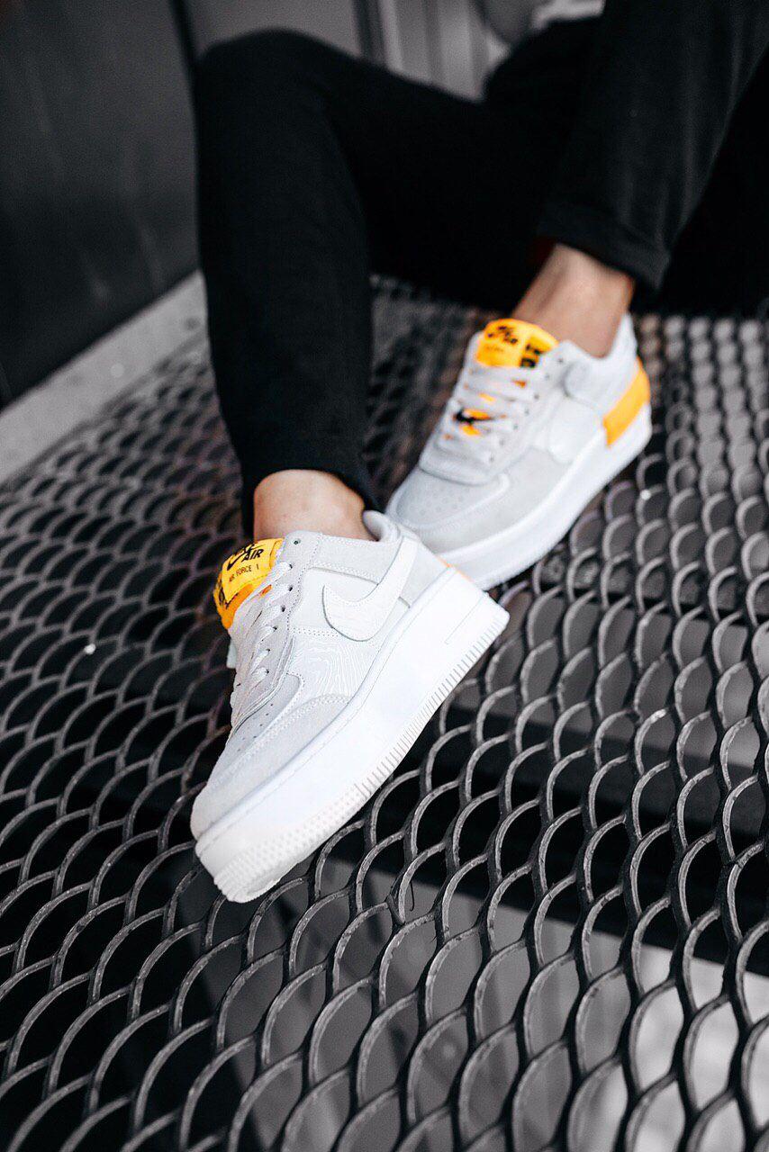 Nike Air Force 1 SHADOW Grey Orange