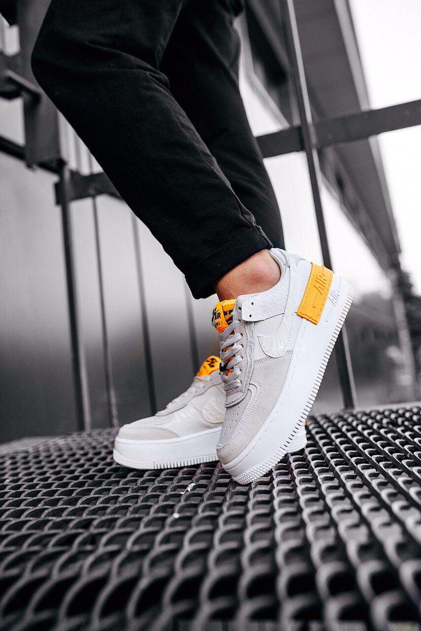 Nike Air Force 1 SHADOW Grey Orange
