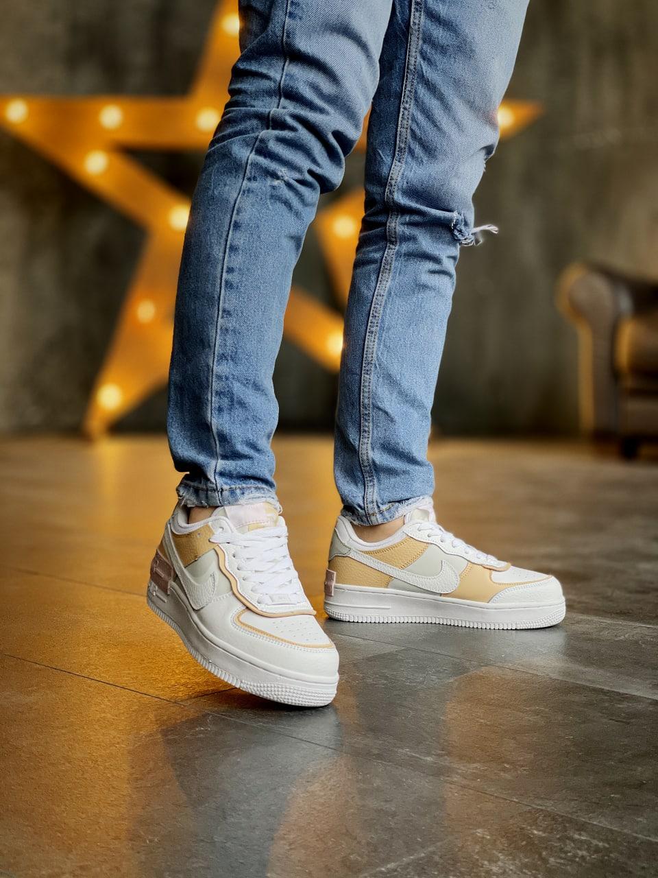 Nike Air Force 1 SHADOW Grey Orange
