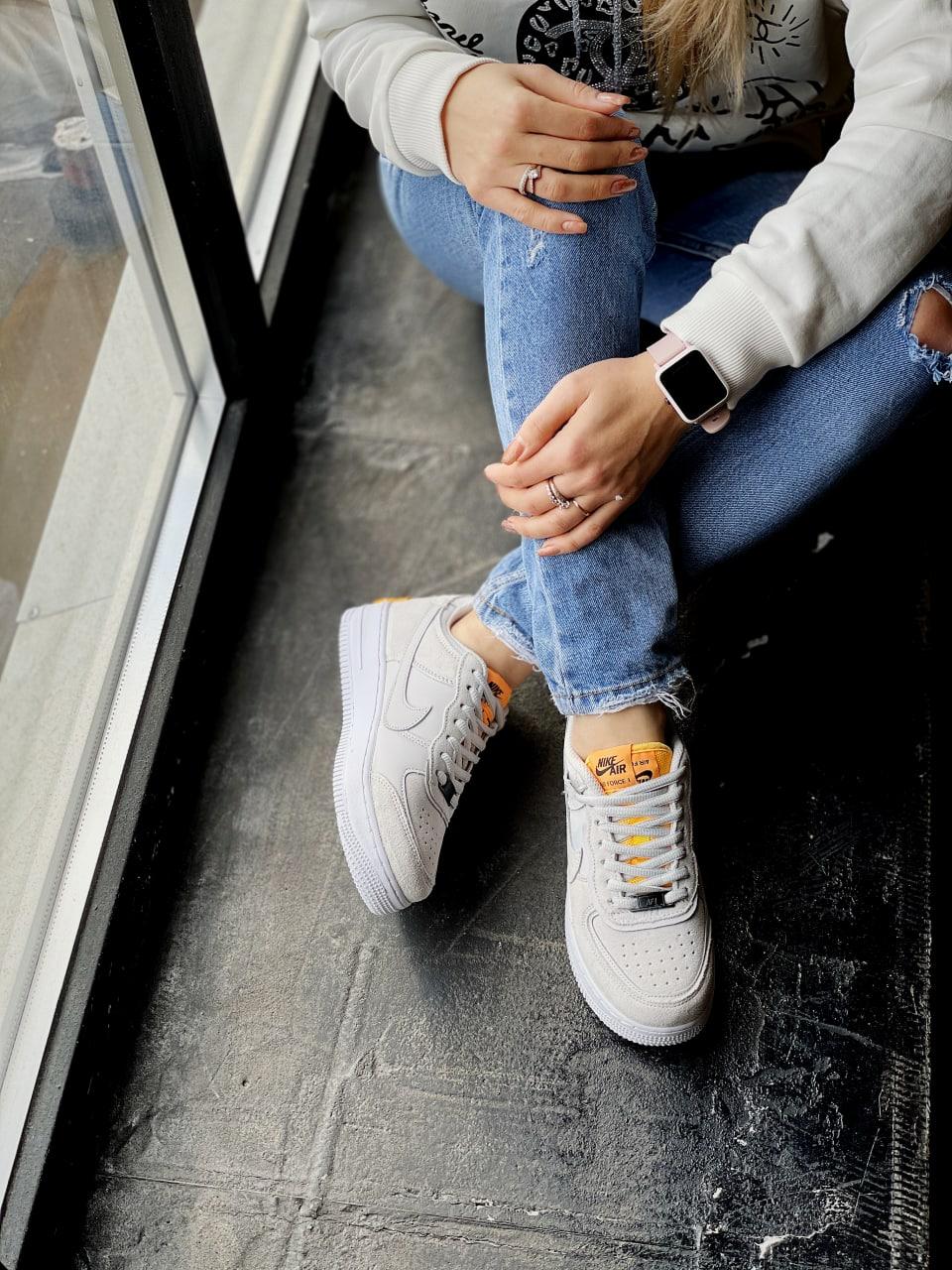 Nike Air Force 1 SHADOW Grey Orange