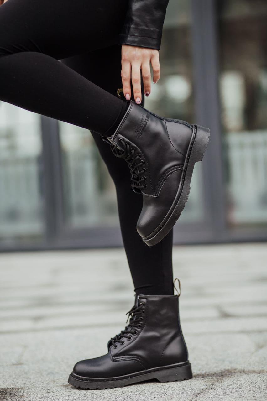 Dr. Martens 1460 Mono Black Logo 2
