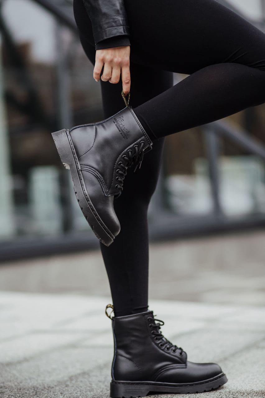 Dr. Martens 1460 Mono Black Logo 2