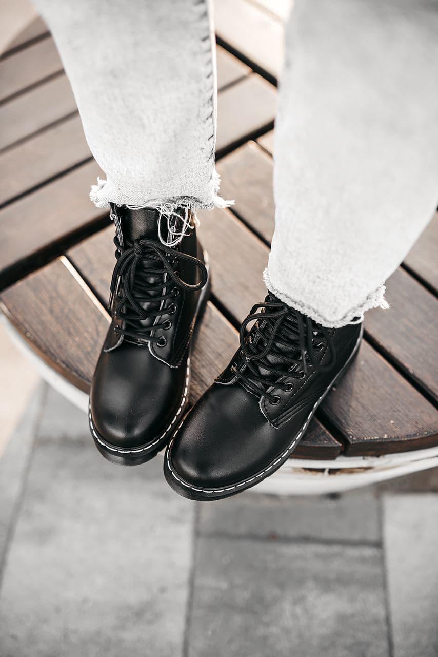 Dr. Martens 1460 Black (Біла строчка)