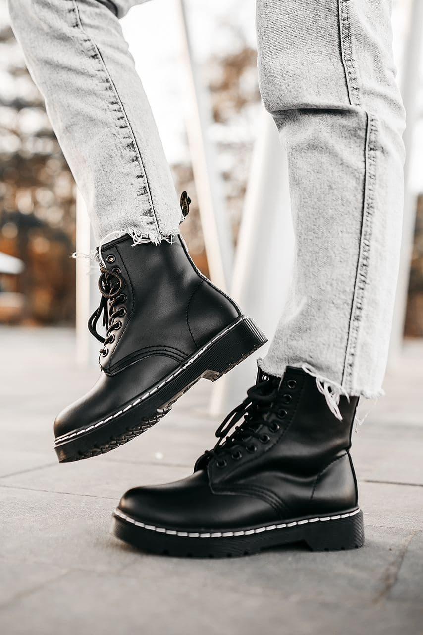 Dr. Martens 1460 Black (Біла строчка)