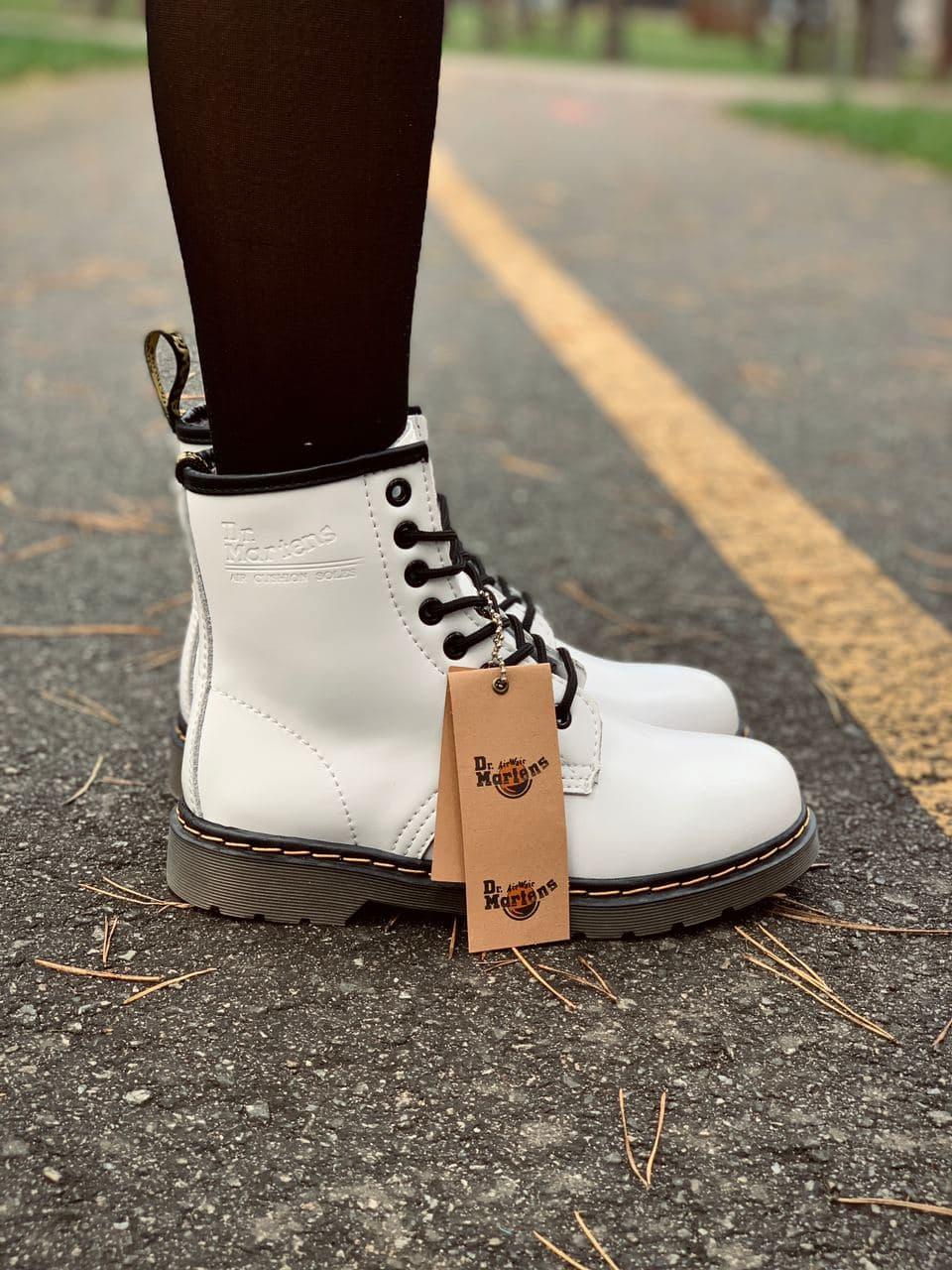 Dr. Martens White Brown
