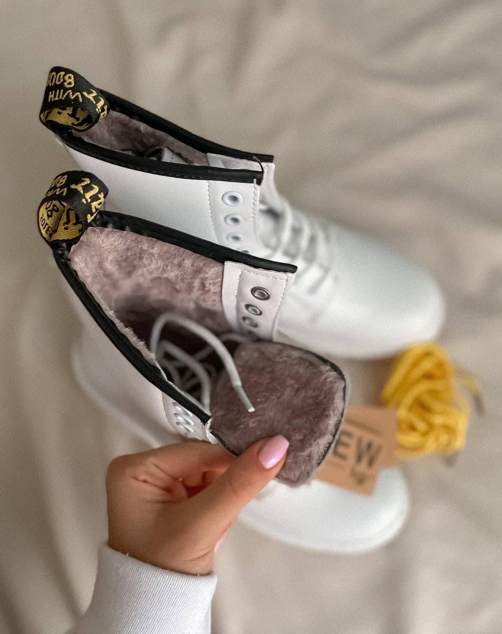 Dr. Martens 1460 White Fur No Logo