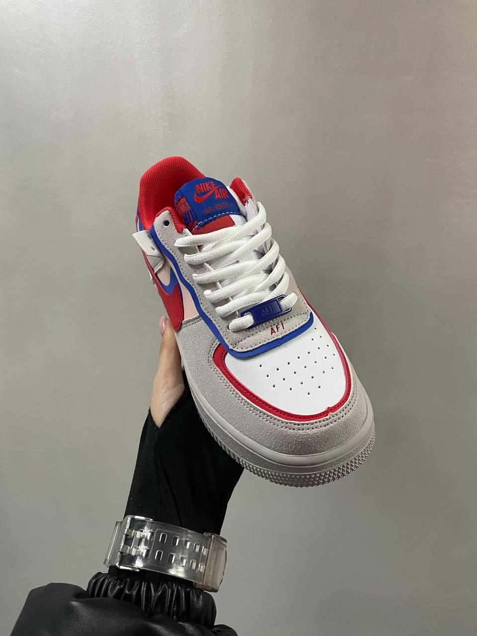 Nike Air Force 1 SHADOW White Red Blue Pink