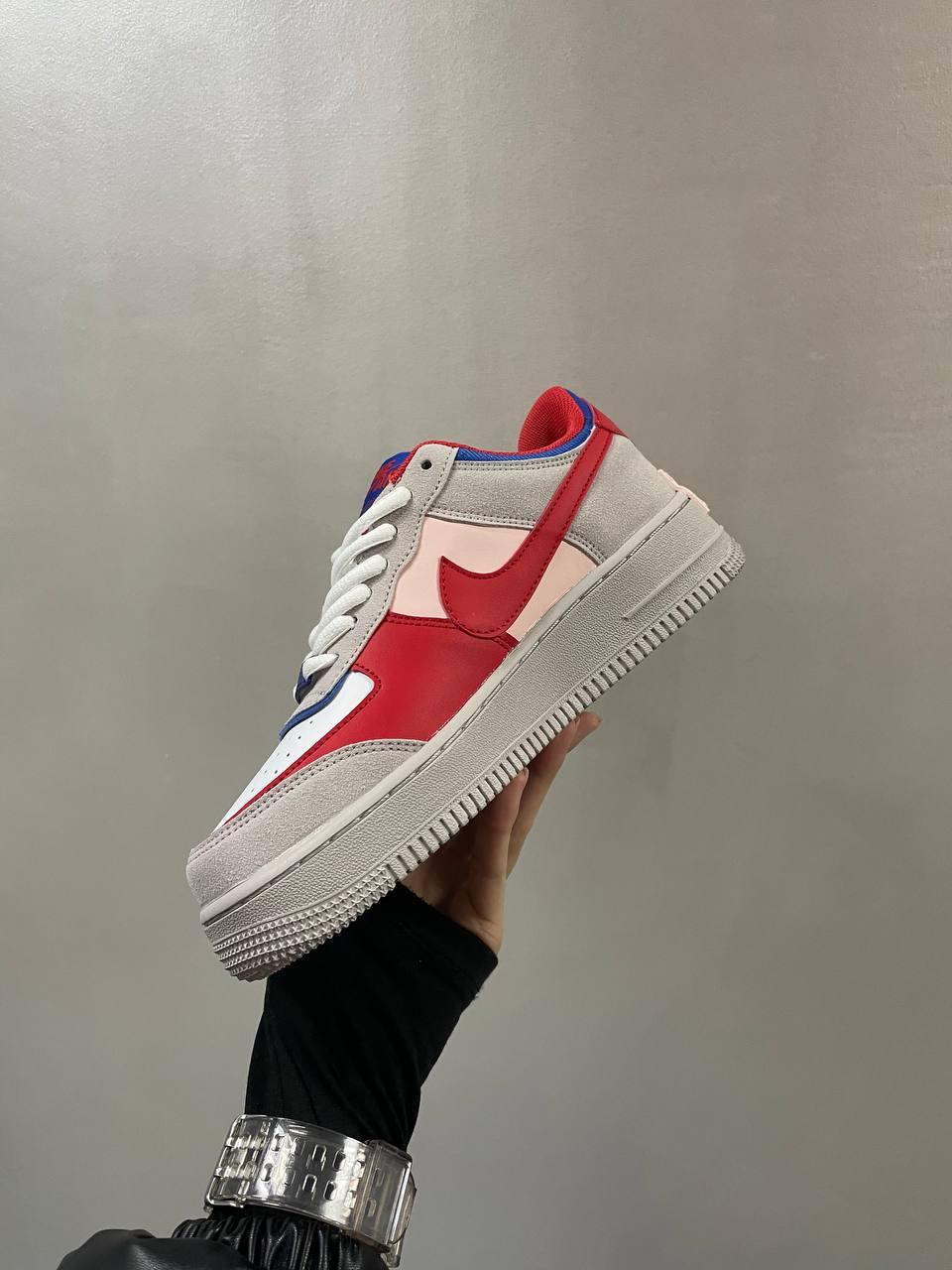 Nike Air Force 1 SHADOW White Red Blue Pink