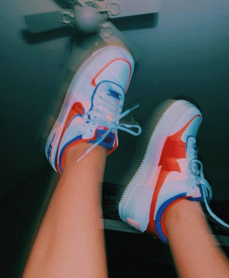 Nike Air Force 1 SHADOW White Red Blue Pink