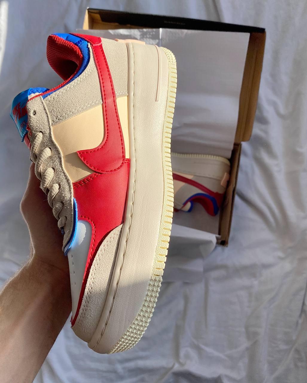 Nike Air Force 1 SHADOW White Red Blue Pink