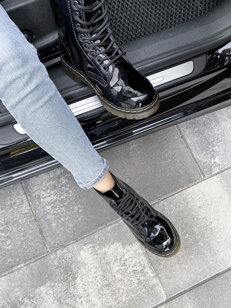 Dr. Martens Patent Black No Logo 3
