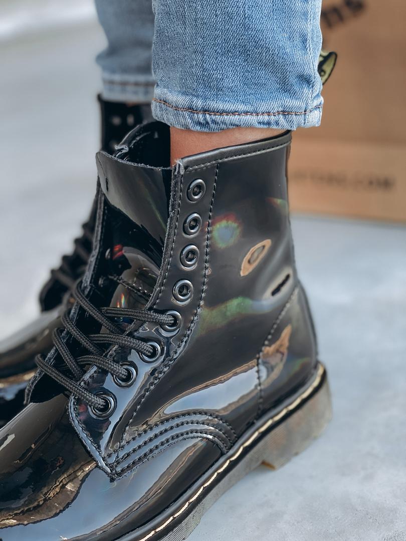 Dr. Martens Patent Black No Logo 3