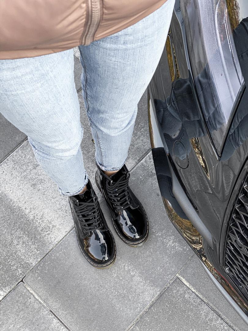 Dr. Martens Patent Black No Logo 3