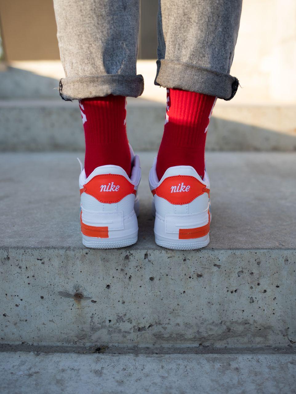 Nike Air Force 1 SHADOW White Red Blue
